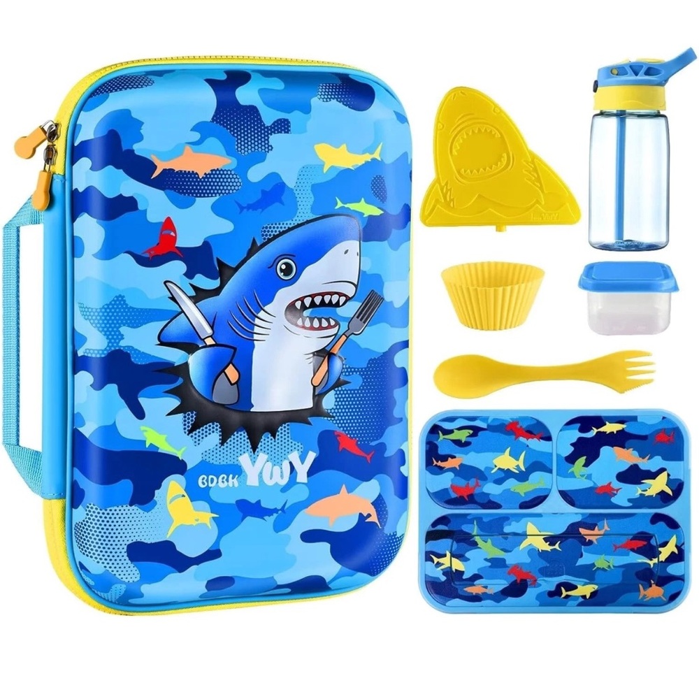Blue Shark Lunch Set for Kids
